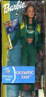 Sydney 2000 Olympic Games Fan Barbie Doll with British Flag Toys & Games