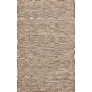 Hand woven Poplin Rust Wool/ Cotton Rug (23 X 39)