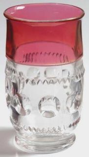 Tiffin Franciscan KingS Crown Ruby Flashed (Top Only) Tumbler/Flat   Stem 4016,