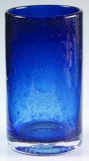 Artland Crystal Iris Slate Blue Highball Glass   Slate Blue Bowl, Bubble Glass