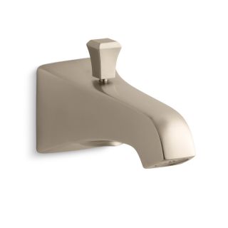 Kohler Memoirs Wall Mount 6 inch Diverter Bath Spout With Stately Design And Deco Lift Knob
