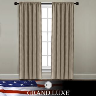Veratex Grand Luxe Khaki Linen Gotham Rod Pocket Panel