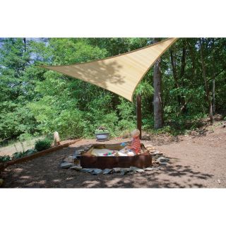 ShelterLogic Triangle Shade Sail — 12ft. x 12ft., Sand, Model# 25720  Hanging Canopies