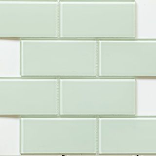Martini Mosaic Blocco Mint Glass 14.75 X 11.75 inch Tile Sheets (set Of 10 Sheets)