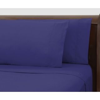 Pegasus Home Fashions Bright Ideas Purple Wrinkle resistant Sheet Set Purple Size Twin