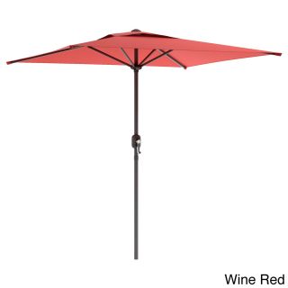 Corliving Corliving Square Patio Umbrella Red Size 6.5 foot