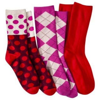 Merona® Womens 3 Pack Preppy Socks