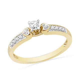diamond heart accent promise ring in 10k gold read 1 review $ 349