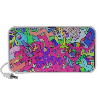 Color Abstract Art Mini Speakers
