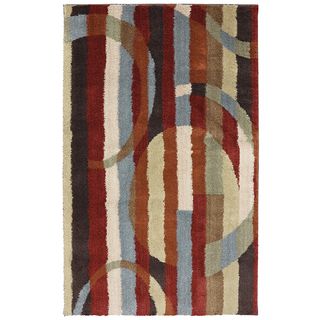 American Rug Craftsmen Shaggy Vibes River Street Moraccan Red Rug (10x14)
