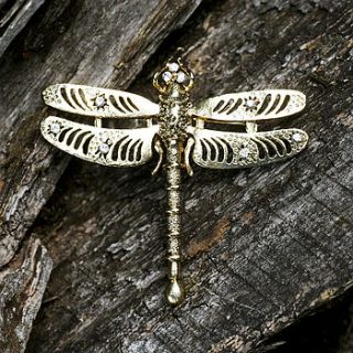 vintage dragonfly brooch by bloom boutique