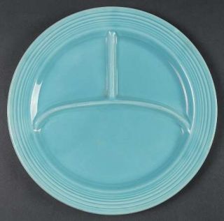 Homer Laughlin  Fiesta Turquoise (Older) Grill Plate, Fine China Dinnerware   Tu