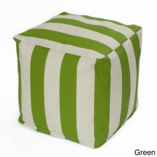 Striped Indoor/ Outdoor Beanbag Cube