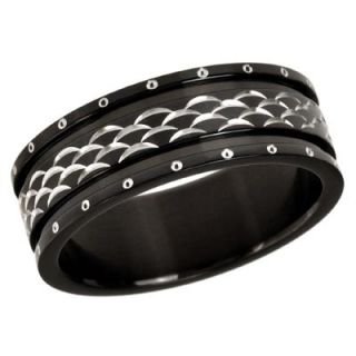 two tone wedding band in stainless steel $ 49 00 buy more save more