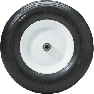 Marathon Tires Wheelbarrow Assembly, 3/4in. Bore — 15.5 x 4.80/4.00-8in.  Wheelbarrow Wheels