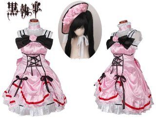 Black Butler Kuroshitsuji Ceil Girl Cosplay Costume Mini Dress Please Email Us Your Custom Information Toys & Games