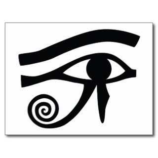 Eye of Horus Hieroglyphic Postcard