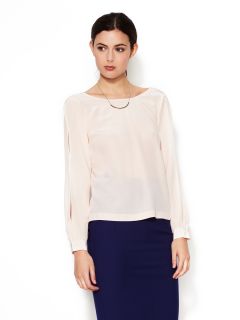 Open Sleeve Silk Blouse by The Letter