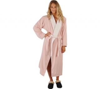 Chadsworth & Haig Ultimate Doeskin Robe   Pink/White