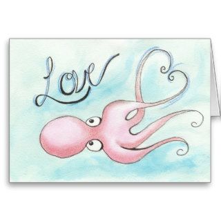 Heart Octopus Cards