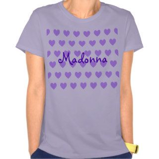 Madonna in Purple Tee Shirts