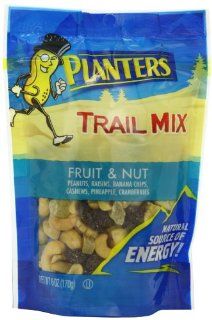 Planters Trail Mix, Fruit & Nut, 6 Ounce Bags (Pack of 12)  Trail Mix Fruit And Nut  Grocery & Gourmet Food