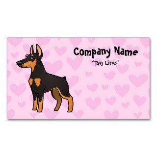 Doberman Pinscher Love (pointy ears) Business Card Templates