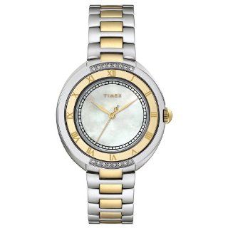 Timex Women's T2M596 Diamond Accented Two Tone Stainless Steel Bracelet Watch at  Women's Watch store.