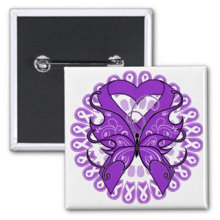 Lupus Butterfly Circle of Ribbons Pins