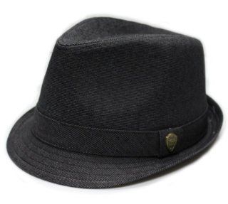 City Hunter Pmt590 Blended Poly with Self Band Fedora   Black (S/m Size) 