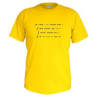 children's personalised morse code t shirt by primitive state