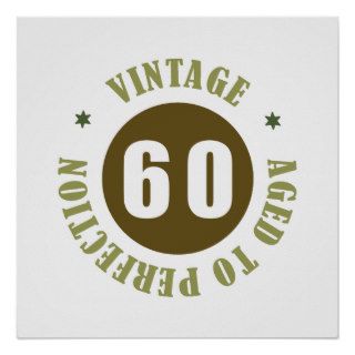 60th Birthday Gift Ideas Poster