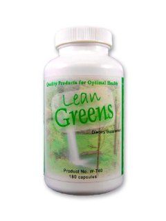 Lean Greens, Glucomannan, with Green Superfood, Amazing Green Superfood, with Natural Glucomannan Konjak Root Fiber, Weight Loss Fiber Supplement Capsules, 180ct Health & Personal Care