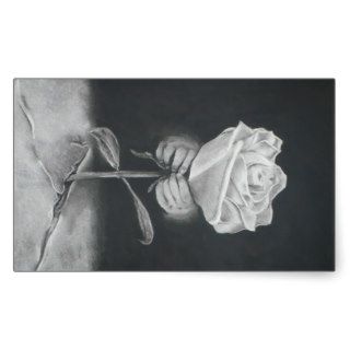 The Rose That Grew Concrete Stickies Rectangle Sticker