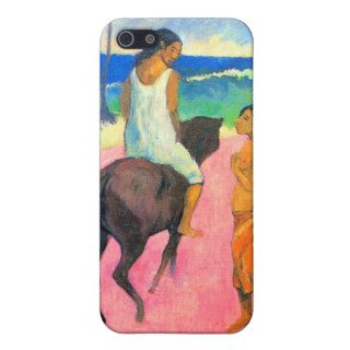 Paul Gauguin riders on beach horsemen horses art iPhone 5 Cases