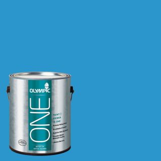 Olympic One 114 fl oz Interior Satin Magical Merlin Latex Base Paint and Primer in One with Mildew Resistant Finish