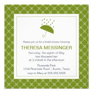 Showered with Love  Bridal Shower Invitation