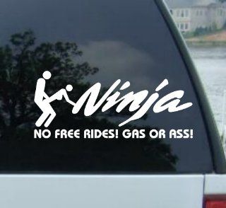 NO FREE RIDES decal for Ninja Decals 6R 7R 9R 10R 6 7 9 10 14 R 650 500 250 ZX 1400 250 ZX ZX6 600 750 EX EX500 Z 1000 SV
