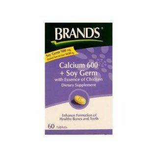 Brand's Calcium 600 + Soy Germ Extract with Essence of Chicken 60 Tablets. Health & Personal Care