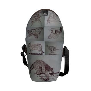 Wildlife Collage Courier Bags