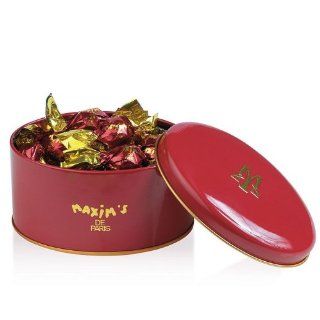 Maxim's De Paris Mini Oval Tin Hazelnuts Milk Chocolate Net  40 Gr. 1.4 Oz  Gourmet Chocolate Gifts  Grocery & Gourmet Food
