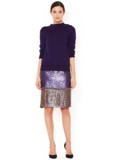 Sequin Embellished Pencil Skirt by Cynthia Rowley