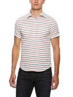 Horizontal Stripe Pull Over Shirt by Barque