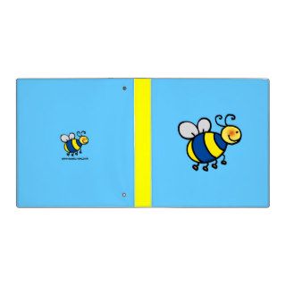 Cute cartoon bumble bee 3 ring binder