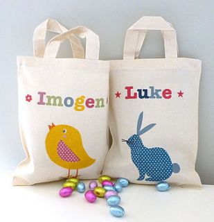 personalised easter egg hunt bag by tillie mint