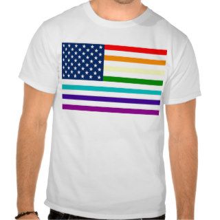 Rainbow American Flag Shirt