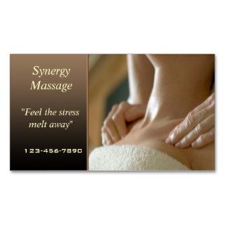 Massage Therapy business card
