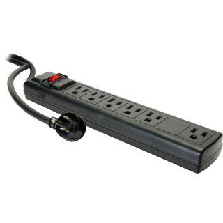 5+1 Outlet Strip 3 ft. Cord and Circuit Breaker/Switch UL Electronics