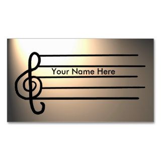 Musician stagelight customizable business cards