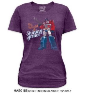 Transformers Knight In Shining Armor Junior Purple T Shirt (S) Clothing